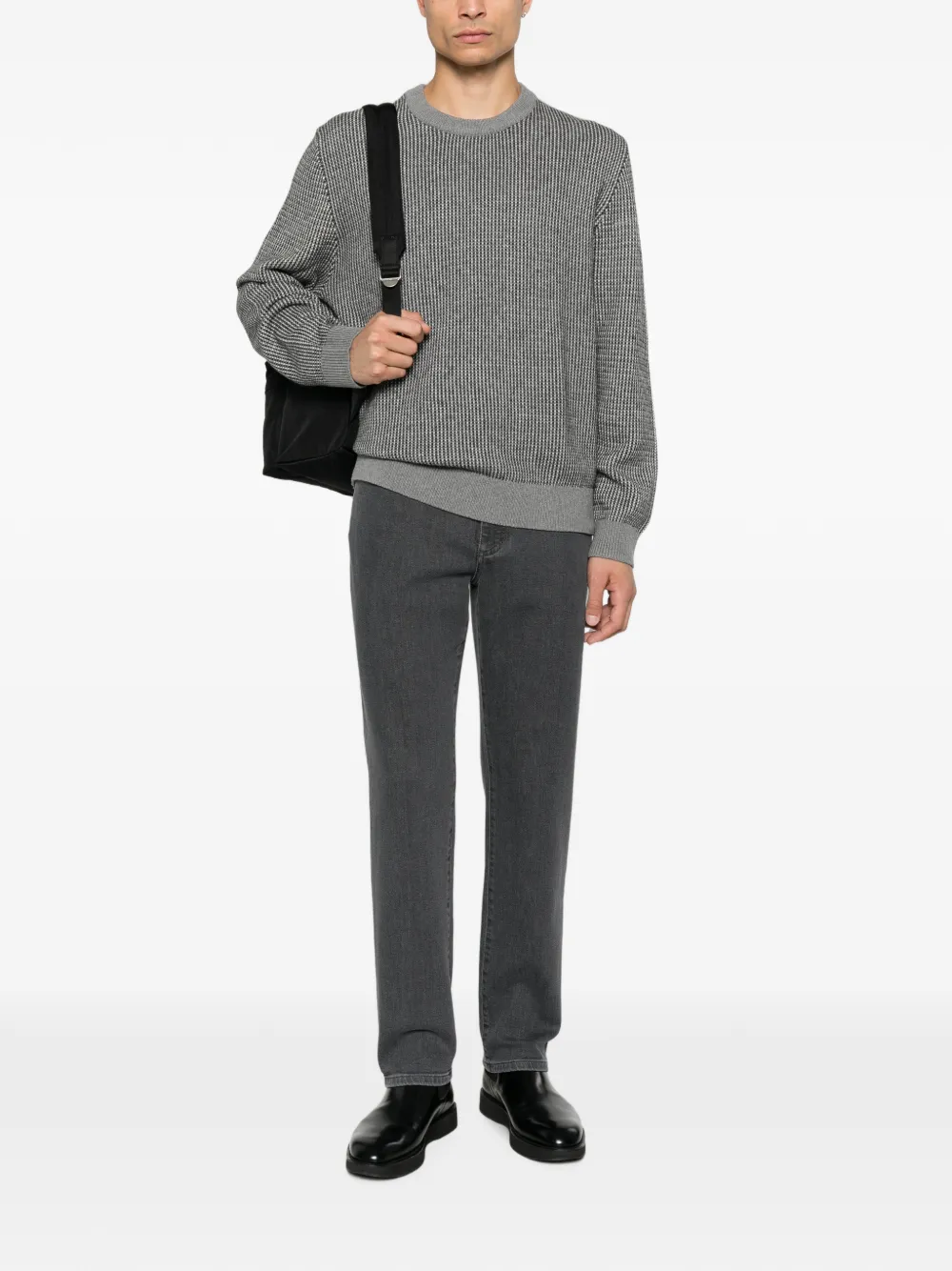 Calvin Klein Trui met ronde hals Grijs