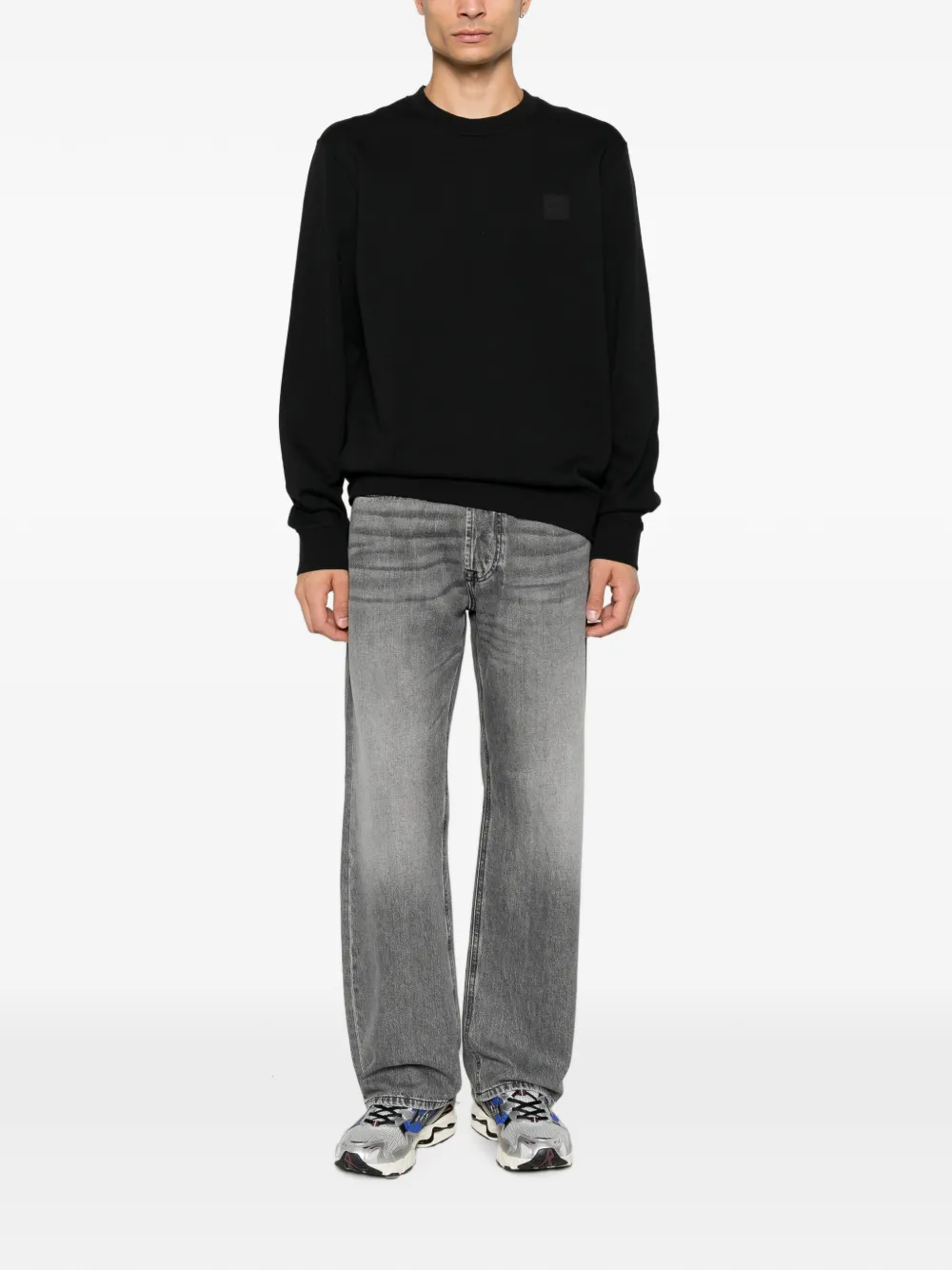 Calvin Klein Trui met logopatch Zwart