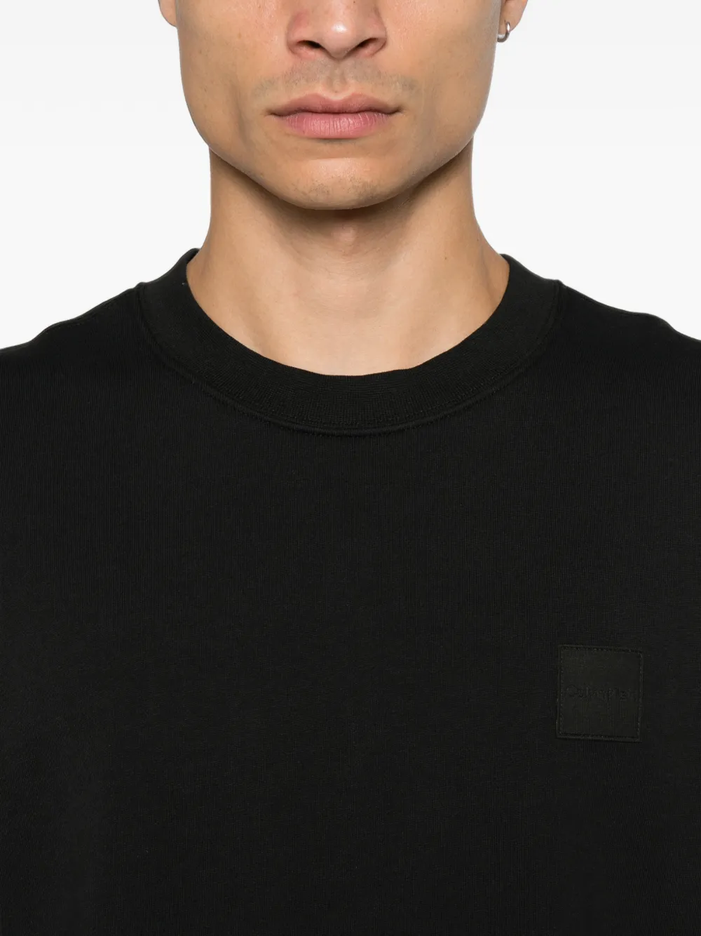 Calvin Klein Trui met logopatch Zwart