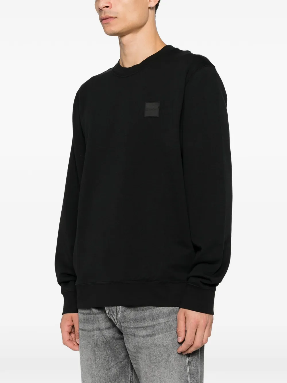 Calvin Klein Trui met logopatch Zwart