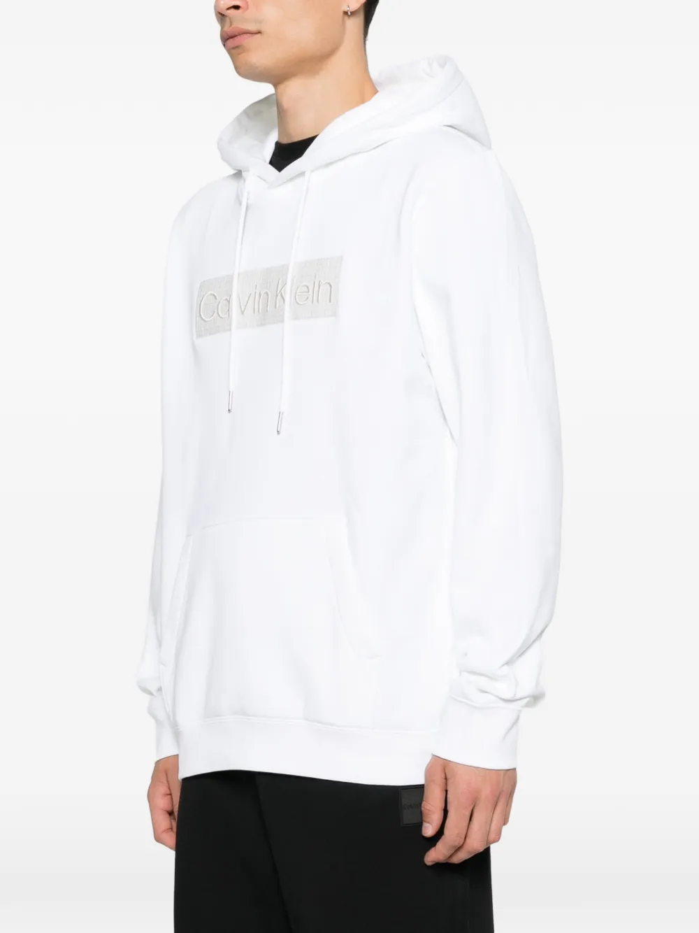 Calvin Klein Hoodie met logopatch Wit