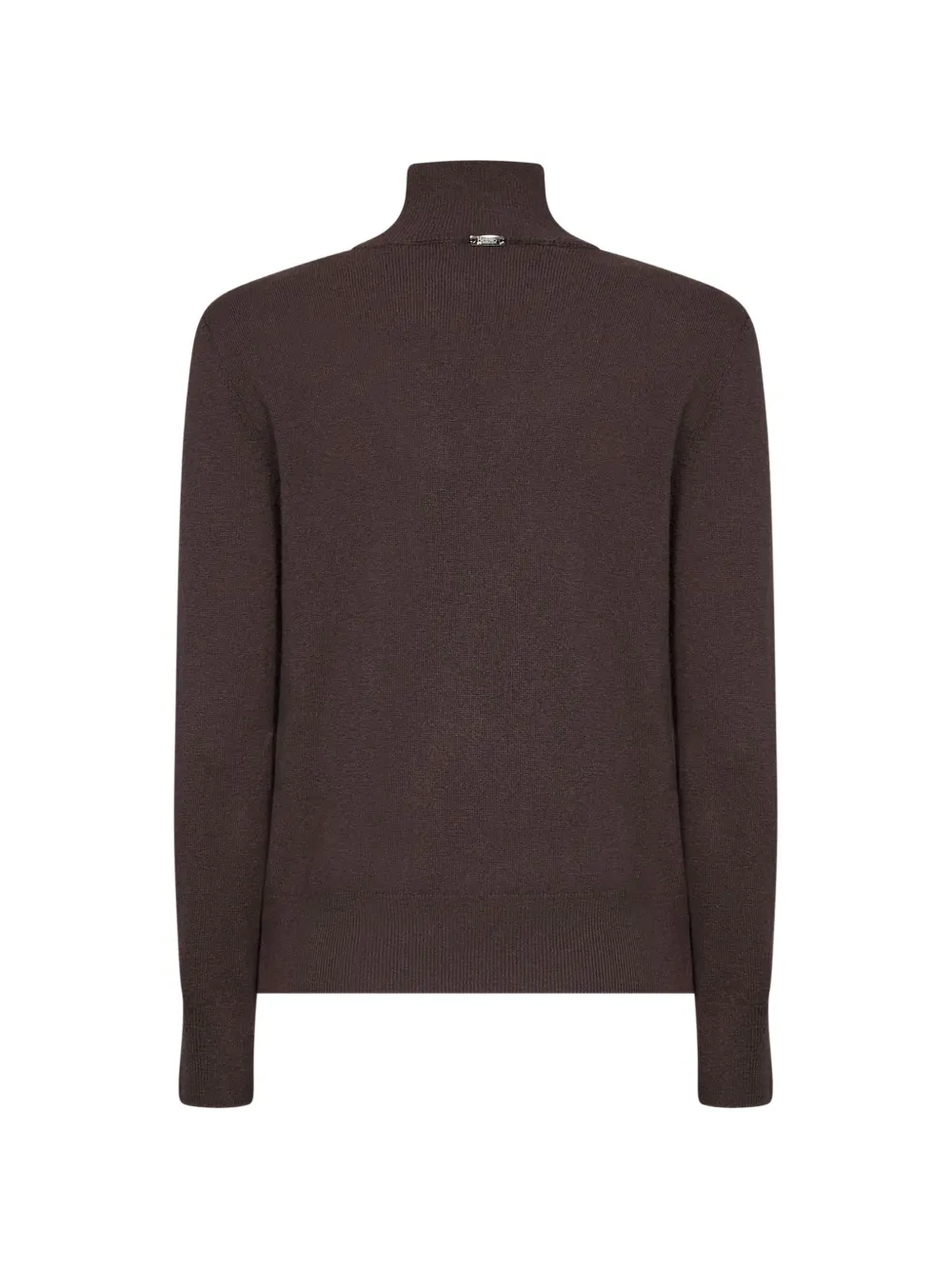 Herno Wrap-effect Cut-out Sweater in Brown, view 2