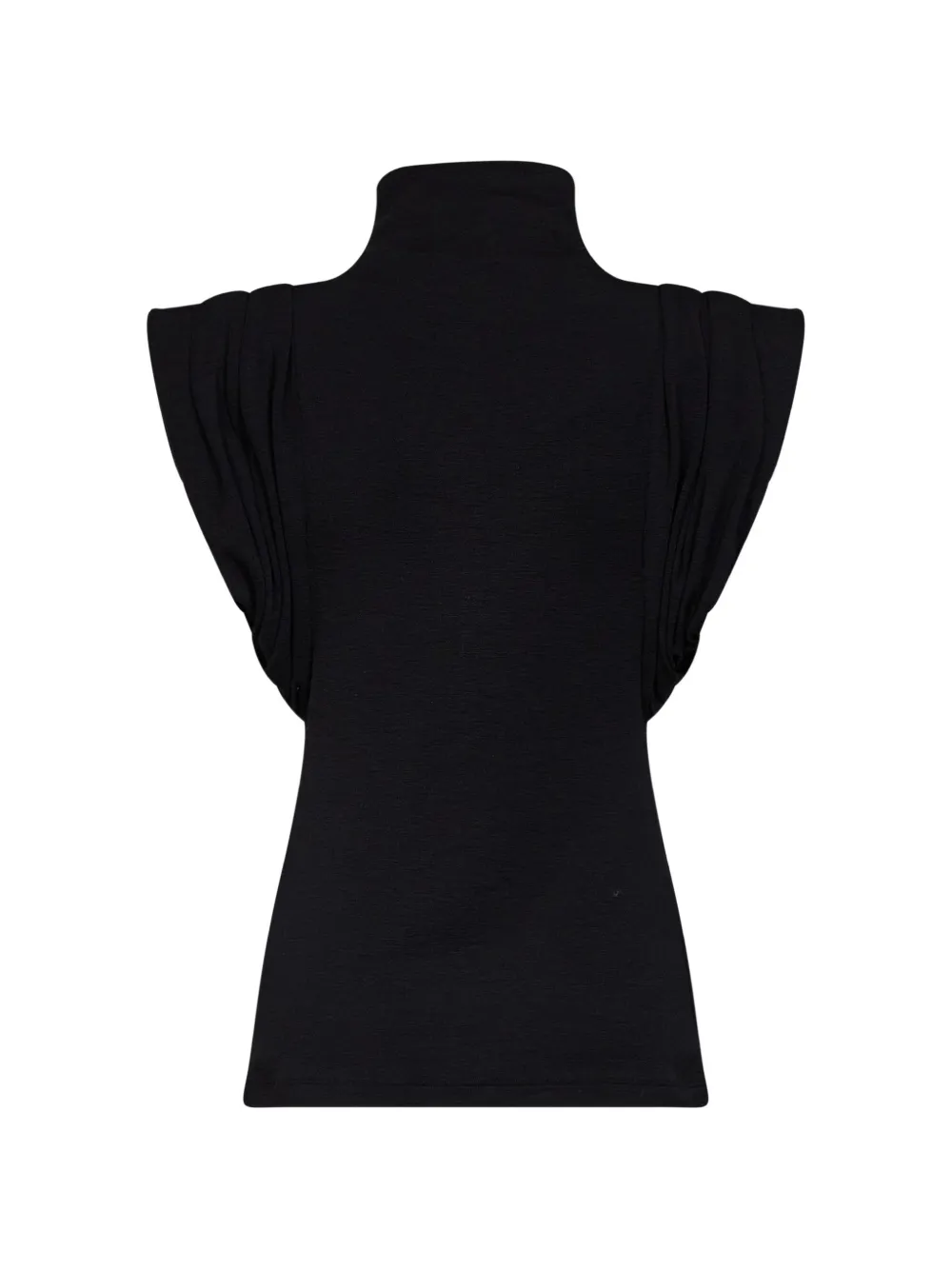 Mugler black jersey frame top - Nero