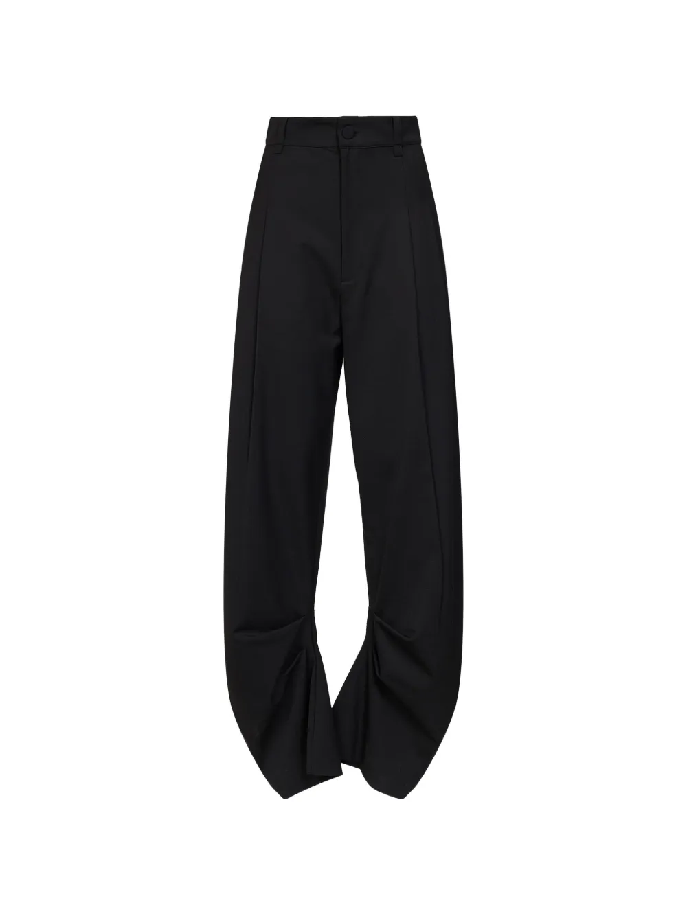 Amen pleated curved-leg trousers