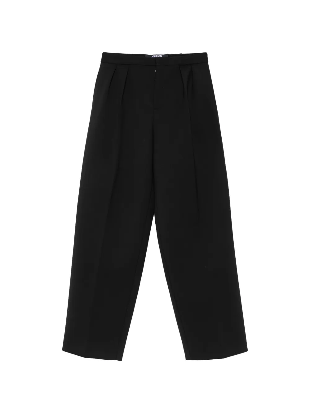 Jacquemus pleated wide-leg trousers - Nero