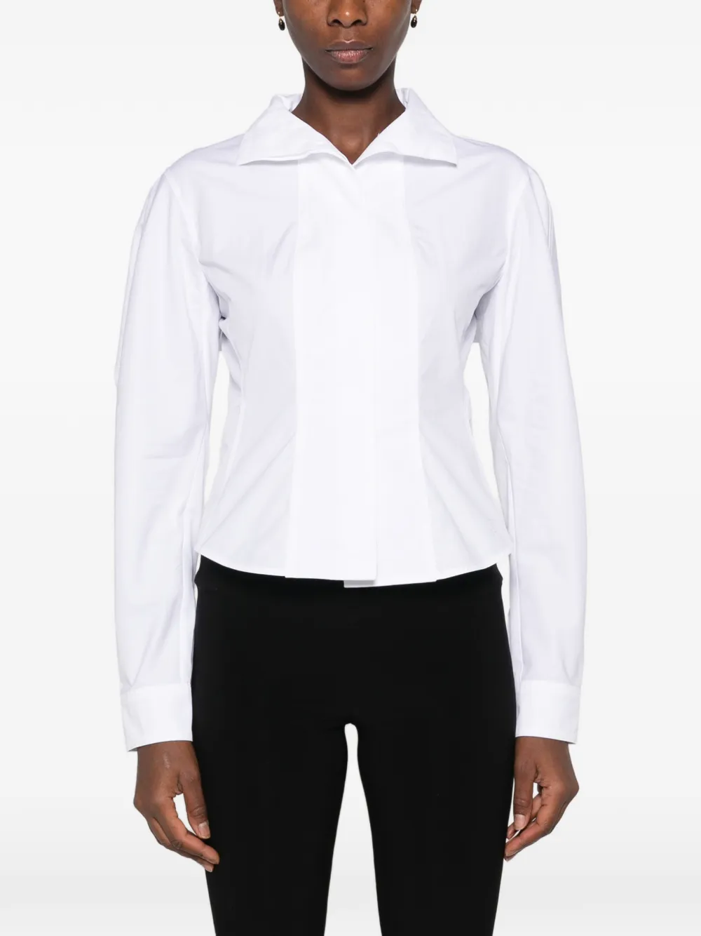 Jacquemus The Tulip cut-out back shirt Wit