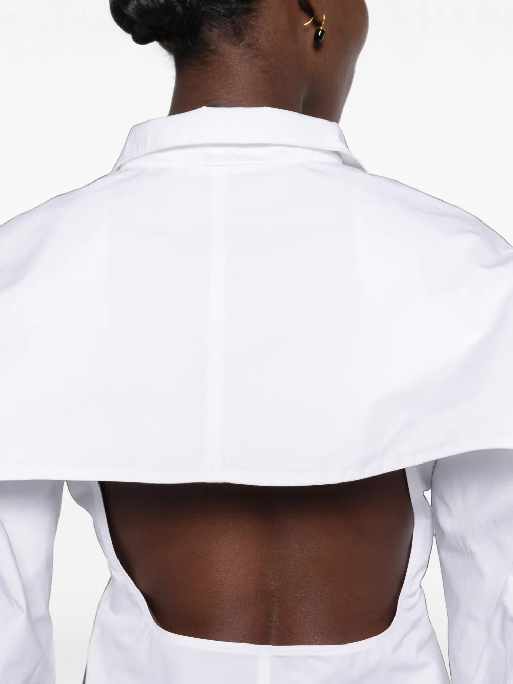 Jacquemus The Tulip cut-out back shirt Wit