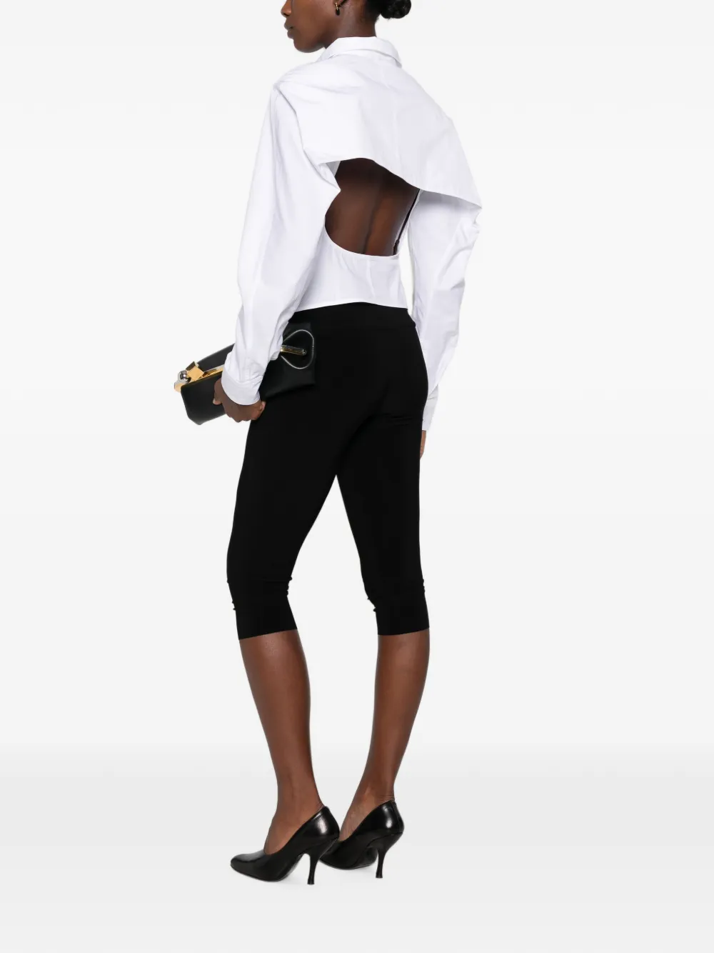 Jacquemus The Tulip cut-out back shirt Wit