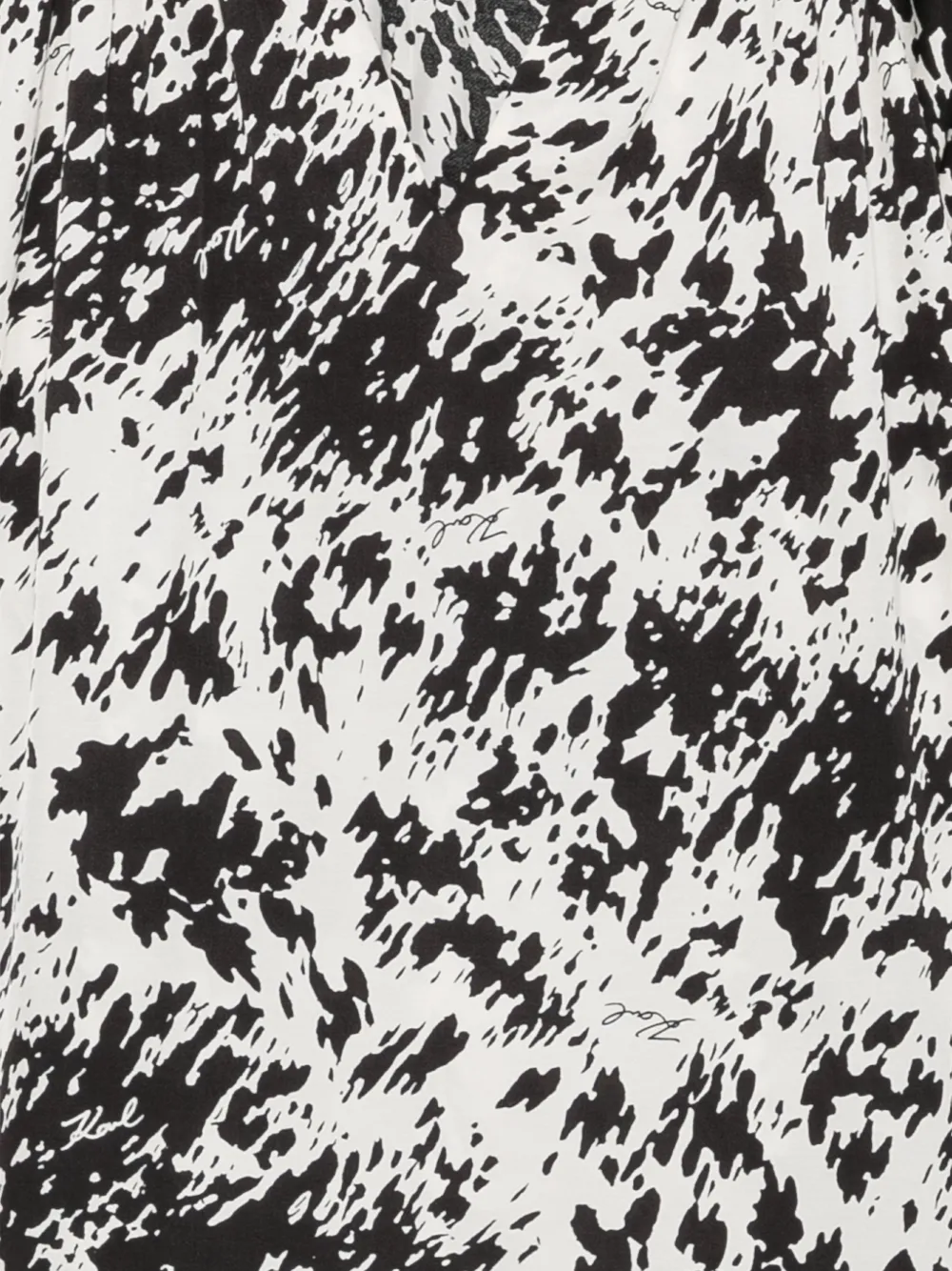 Karl Lagerfeld Blouse met abstracte print Wit