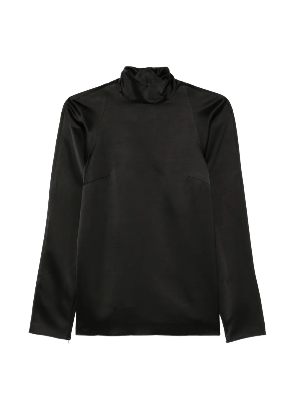 DARKPARK satin high-neck top