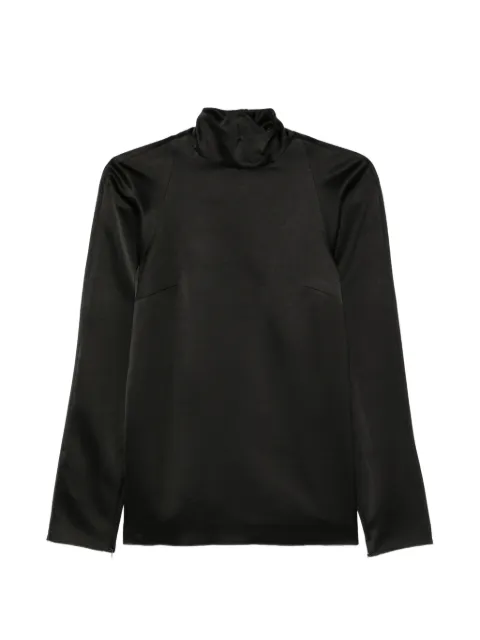 DARKPARK satin high-neck top