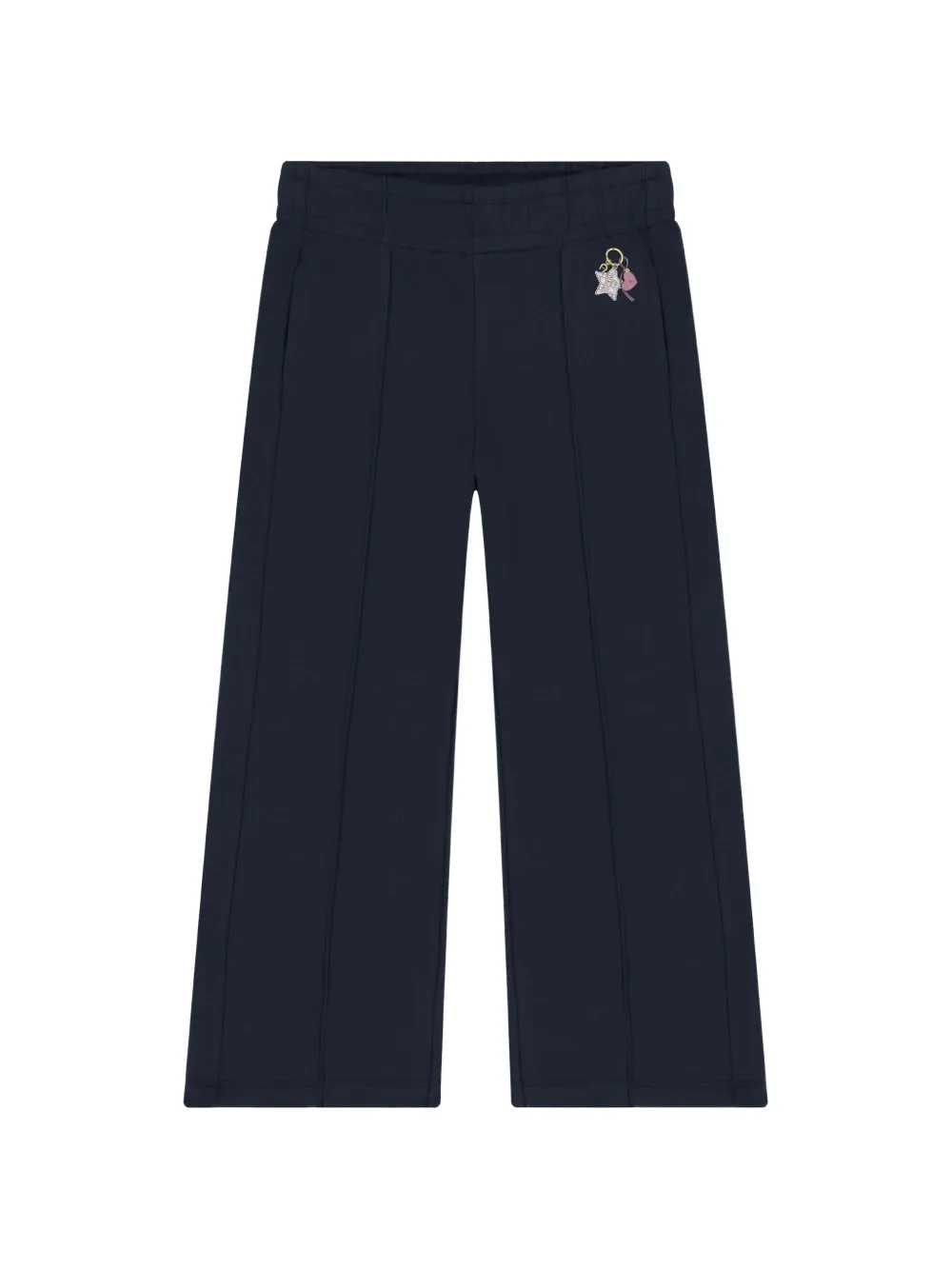 Aigner Kids charm-detail pintuck trousers - Bleu Aigner Kids charm-detail pintuck trousers - Bleu