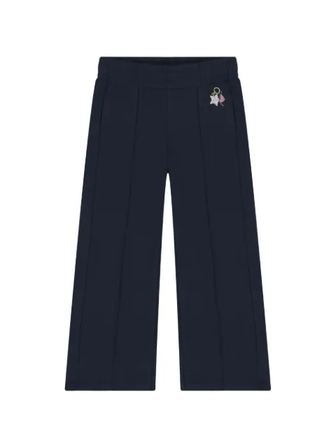 Aigner Kids charm-detail pintuck trousers