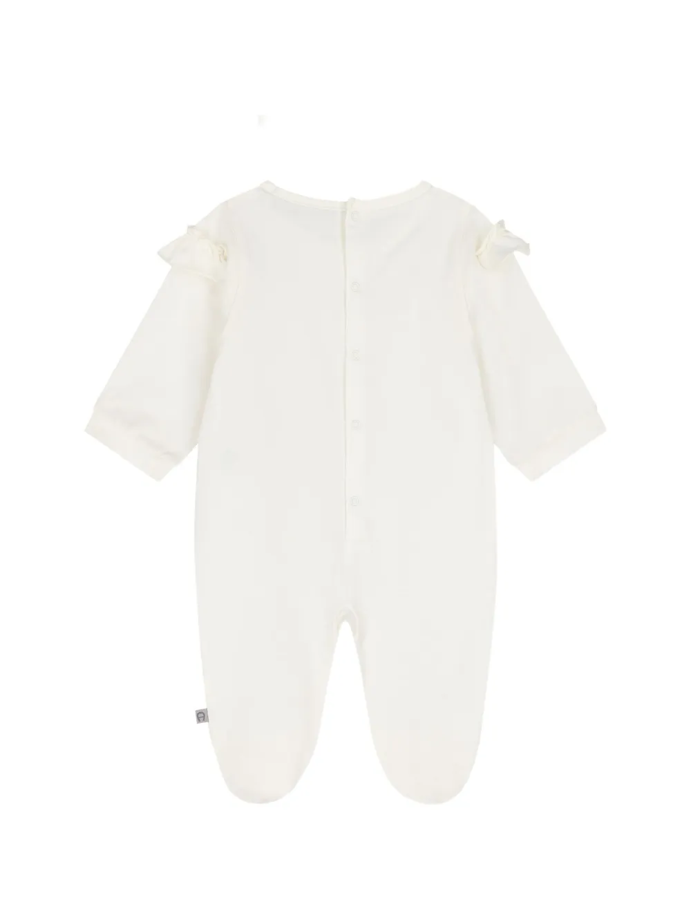 Aigner Kids Pyjama en haarband met geborduurd logo en ruches Beige