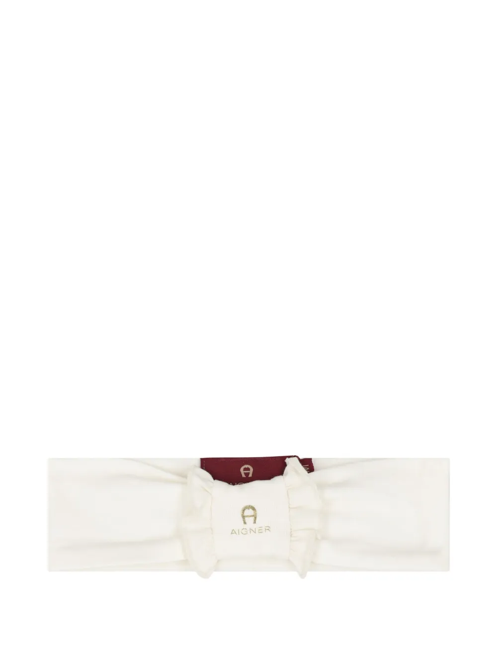 Aigner Kids Pyjama en haarband met geborduurd logo en ruches Beige