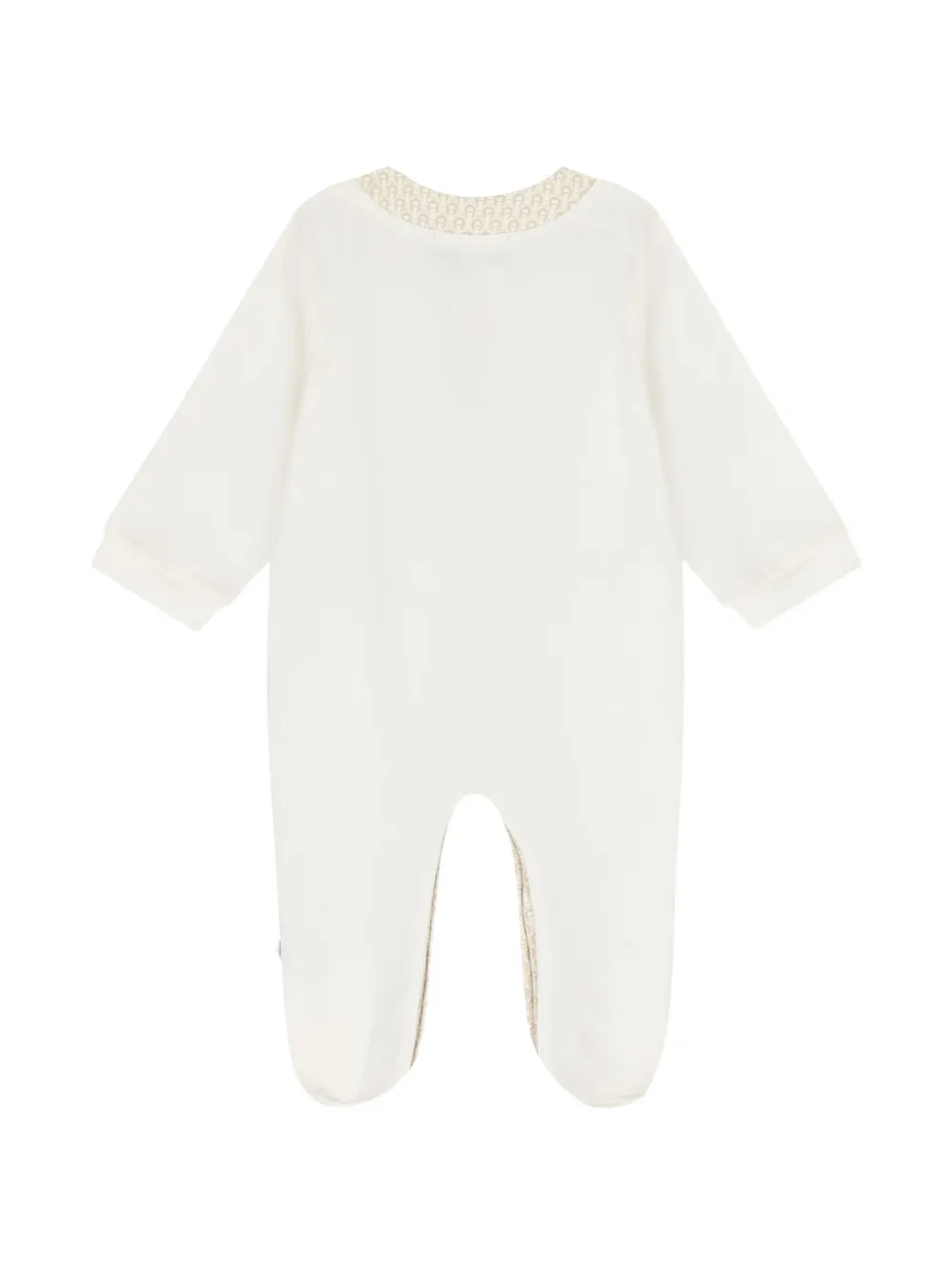 Aigner Kids Romper met logoprint en teddybeer Wit