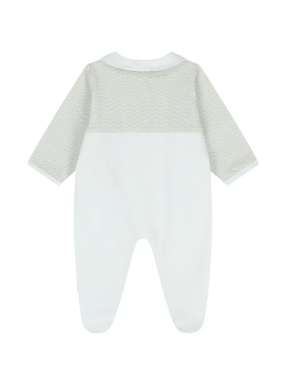 Aigner Kids Romper set met Peter Pan-kraag en logoprint Blauw