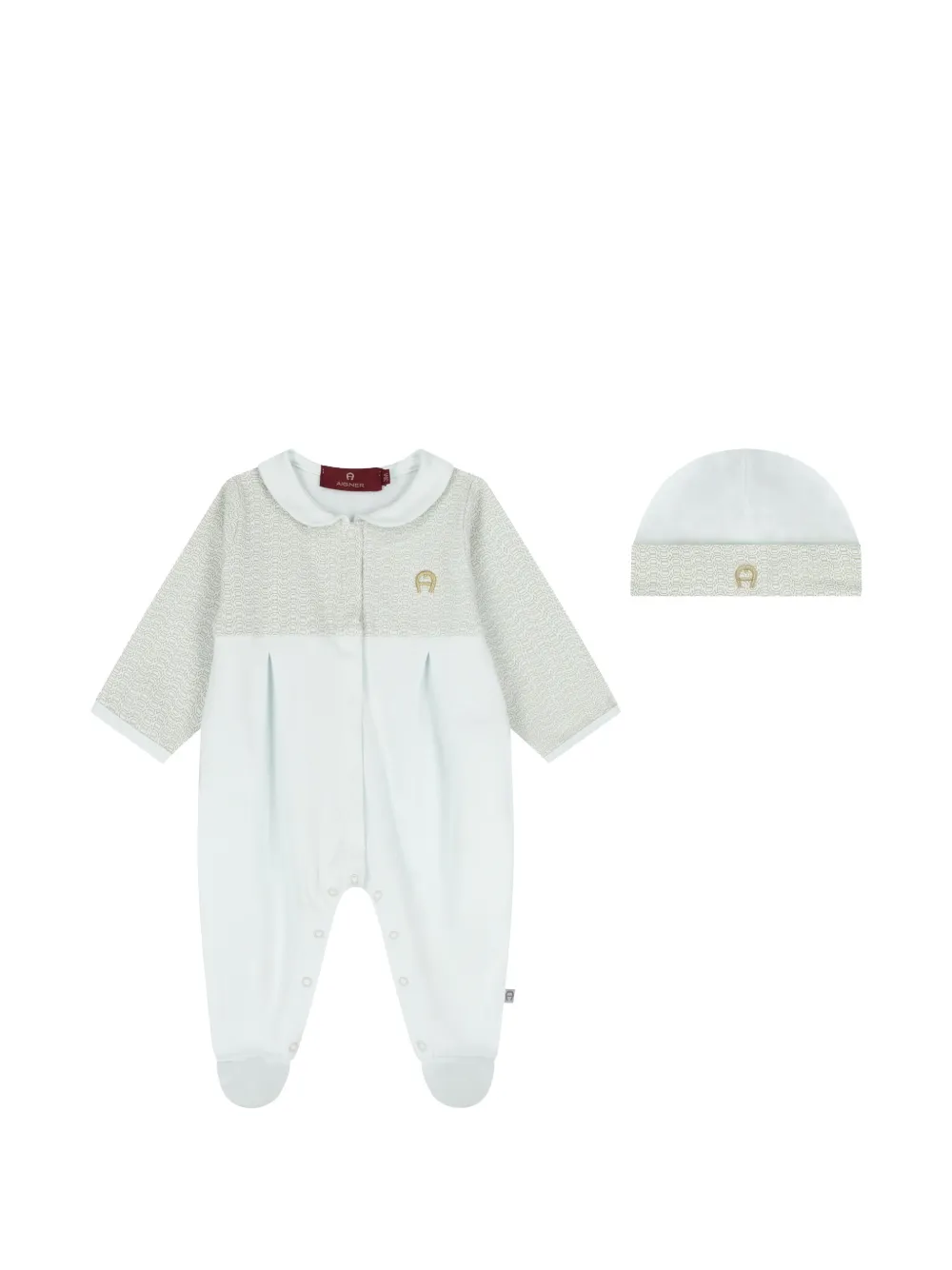 Aigner Kids Strampler mit Bubikragen - Blau