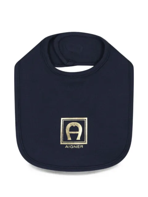 Aigner Kids logo-print bib