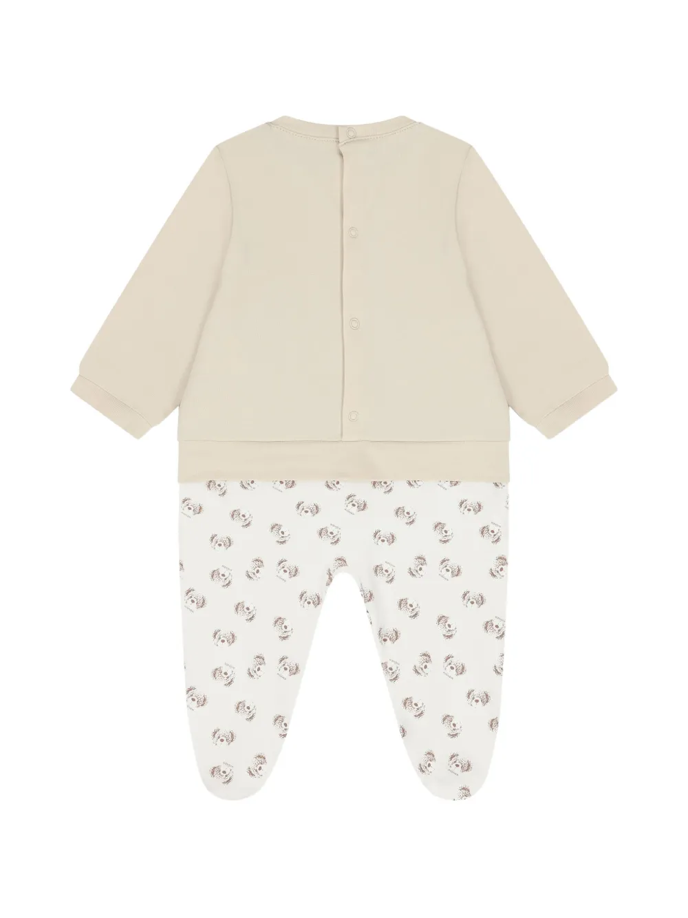 Aigner Kids Pyjama met teddybeerprint Beige