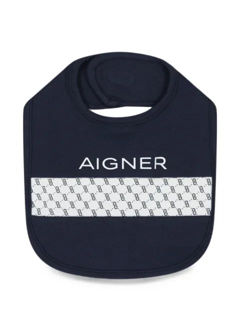 Aigner Kids logo-print bib