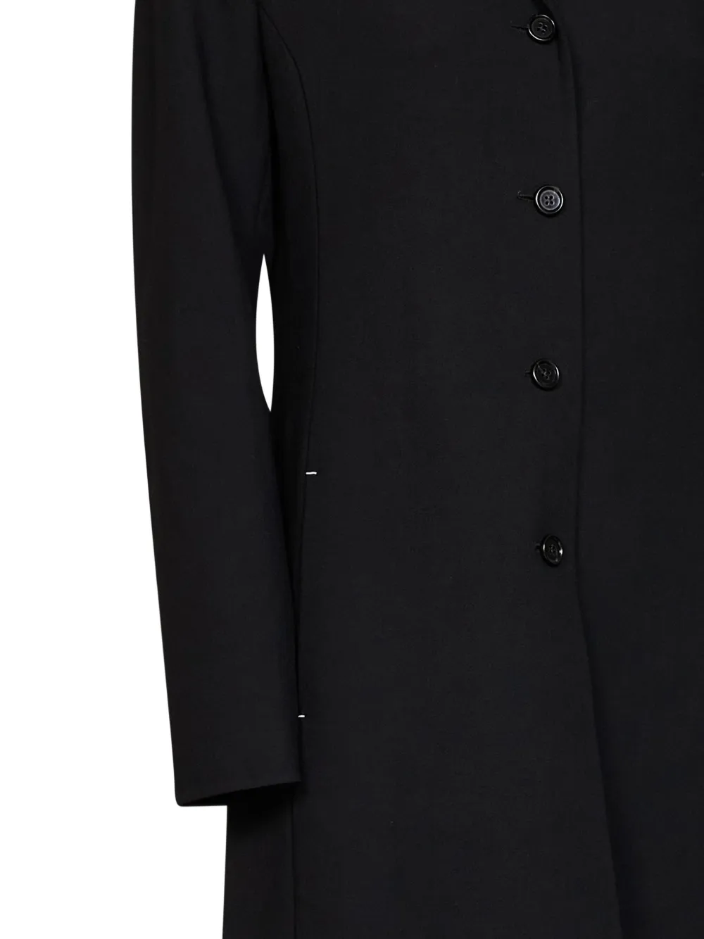 Jil Sander Jas met enkele rij knopen en revers Zwart