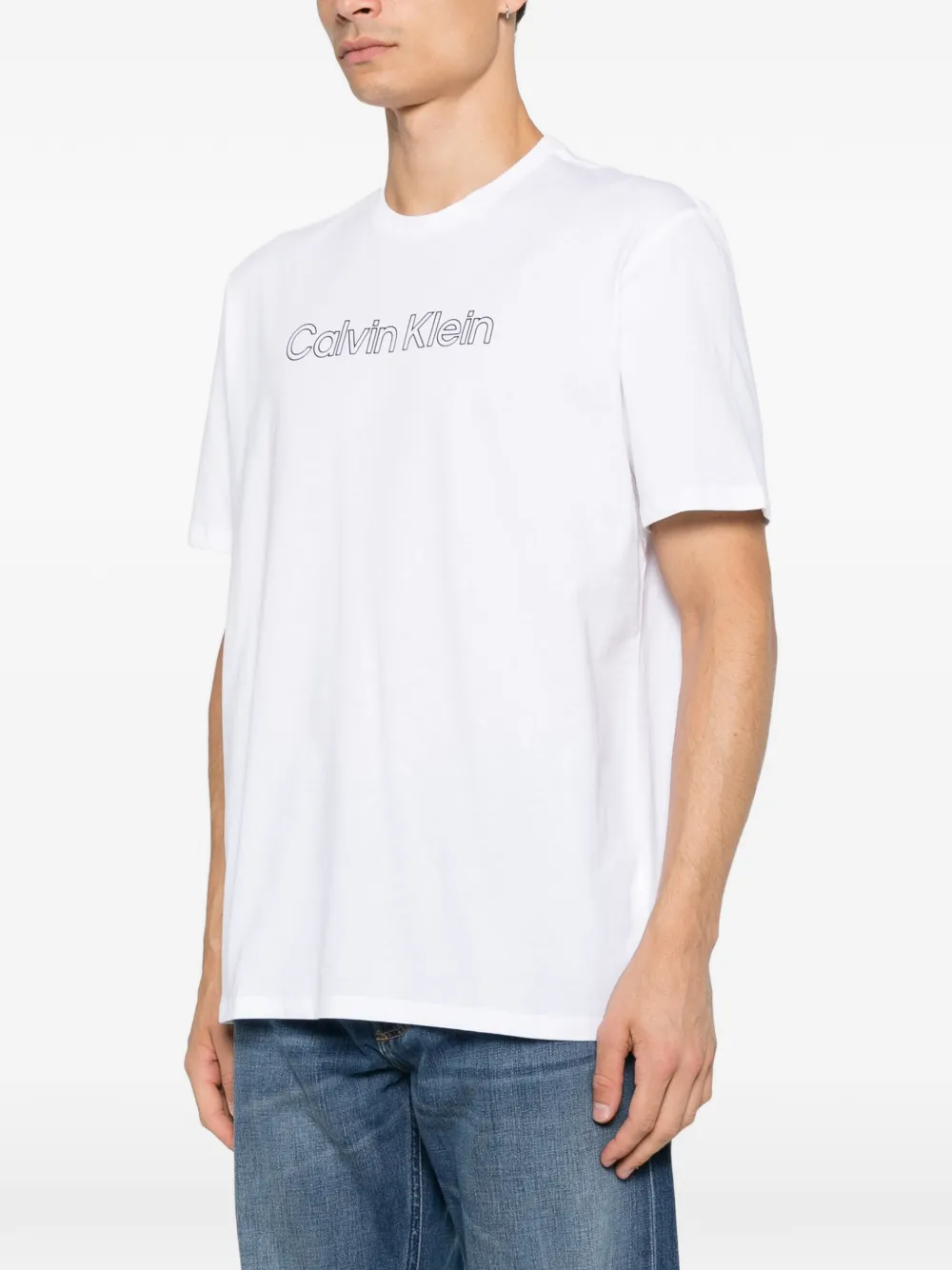 Calvin Klein T-shirt met logoprint Wit