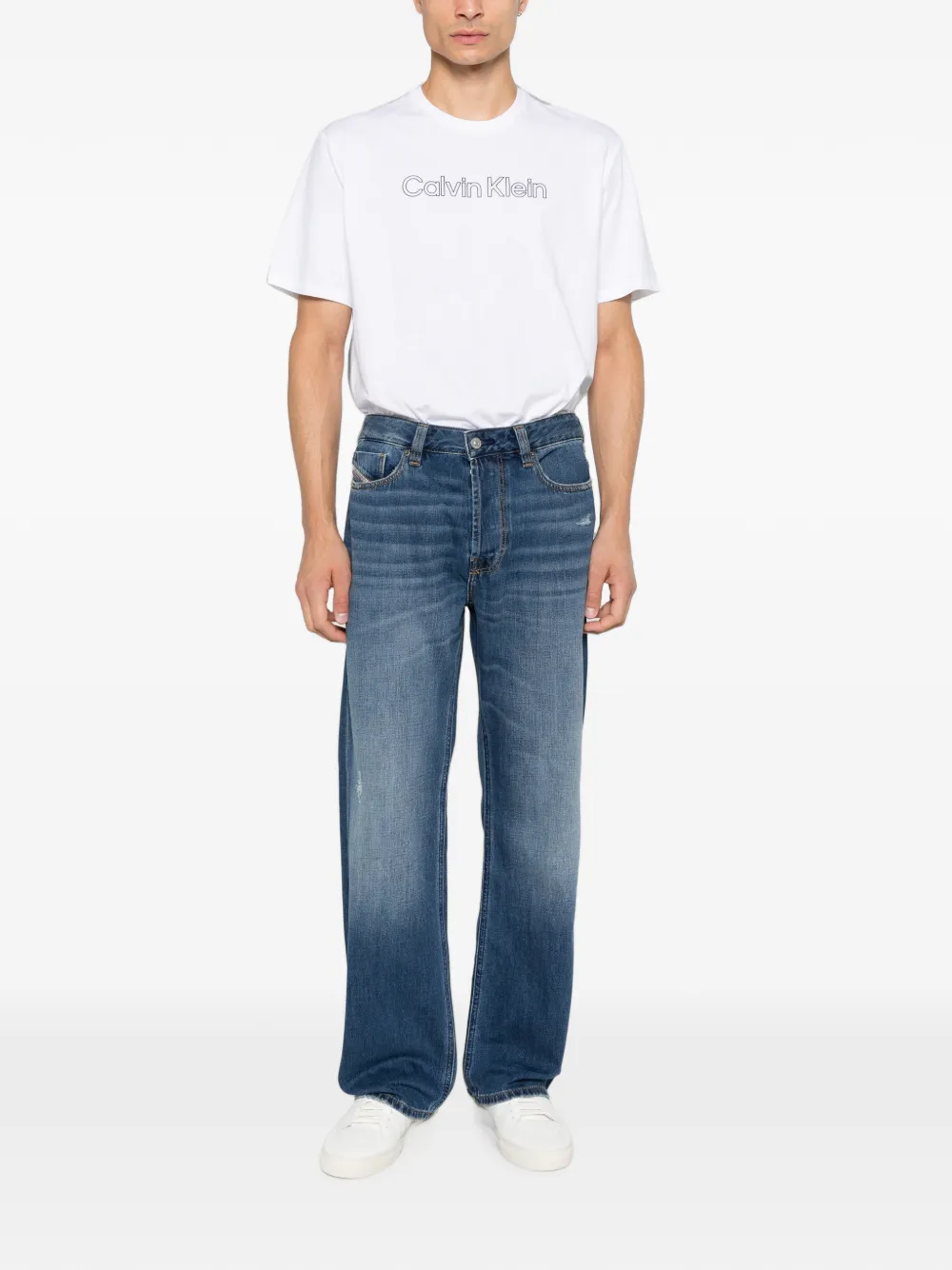 Calvin Klein T-shirt met logoprint Wit