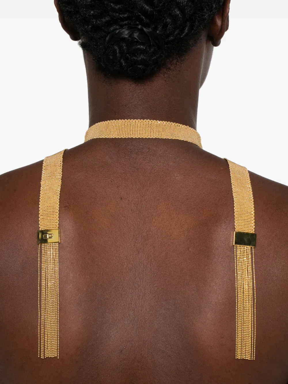 Elisabetta Franchi fringe-detail necklace