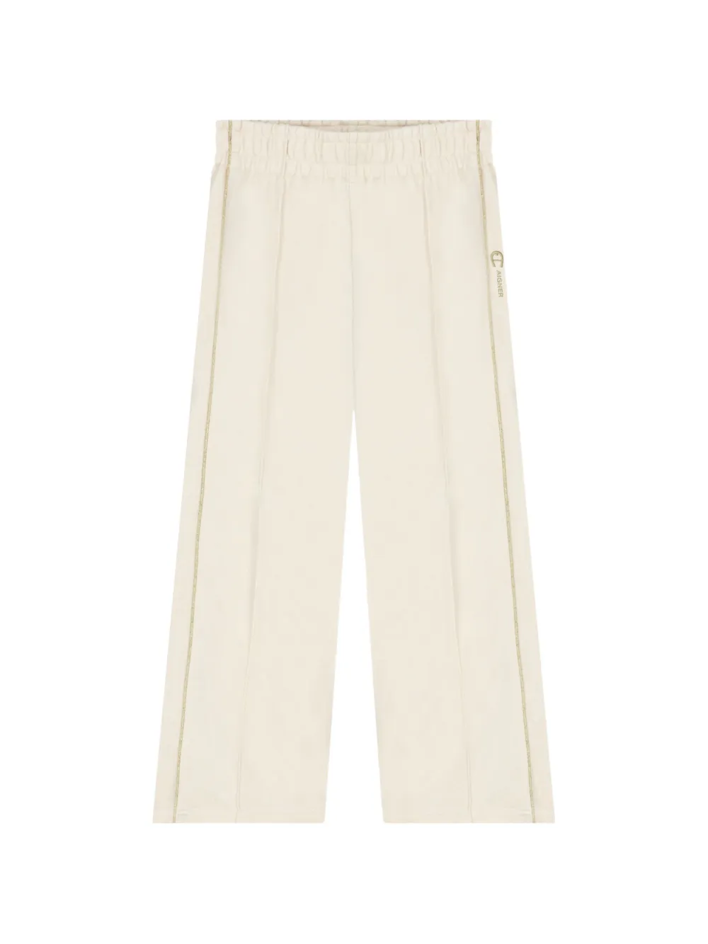 Aigner Kids logo-print wide-leg track pants - Toni neutri