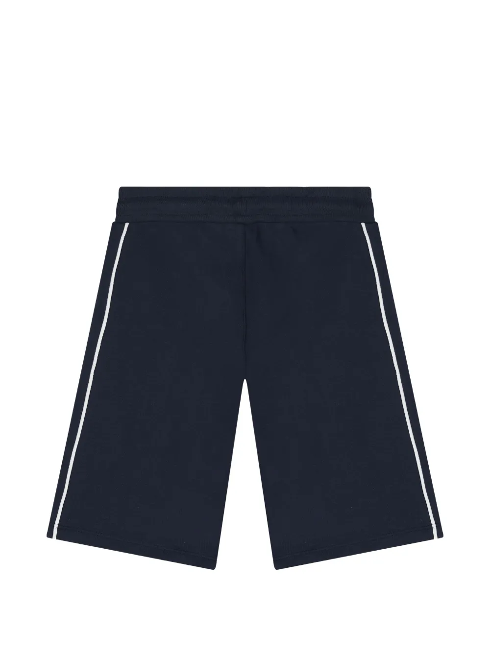 Aigner Kids logo-print drawstring shorts Blauw