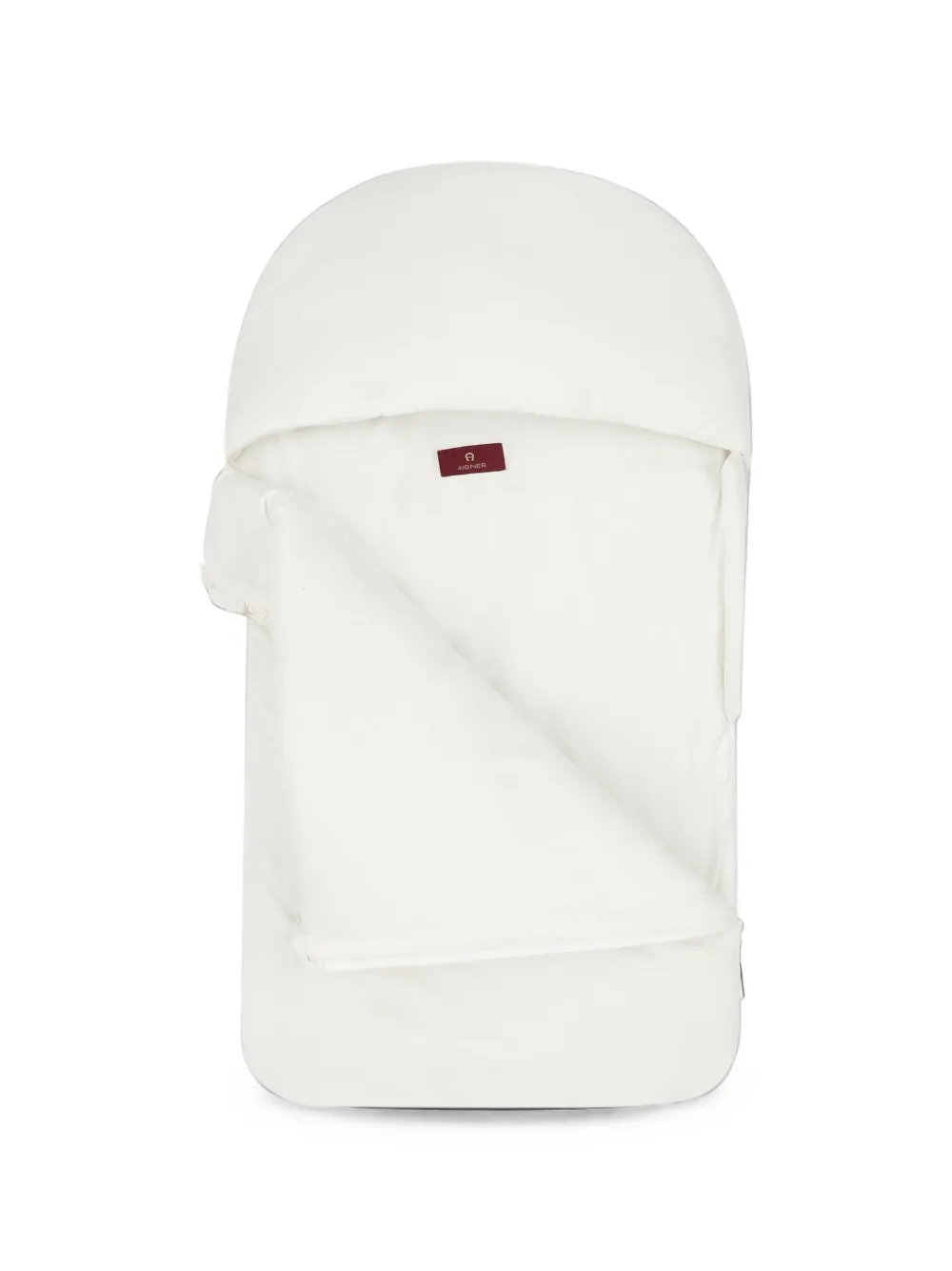 Aigner Kids logo-print ruffled nest - Bianco