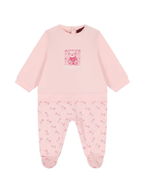 Aigner Kids teddy-print babygrow