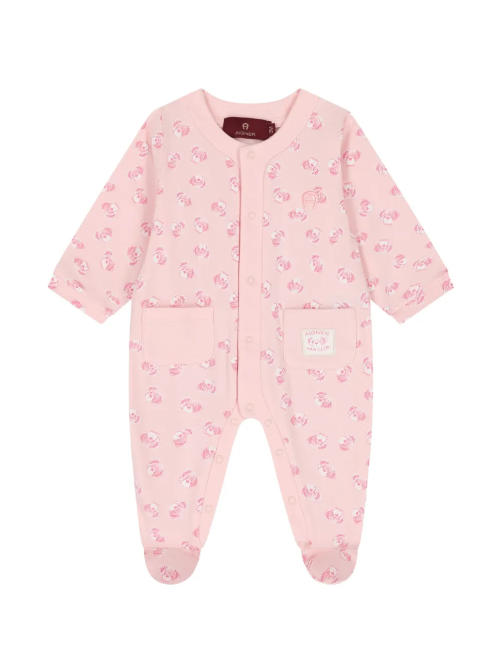 Aigner Kids grenouillère à imprimé ourson - Rose Aigner Kids grenouillère à imprimé ourson - Rose