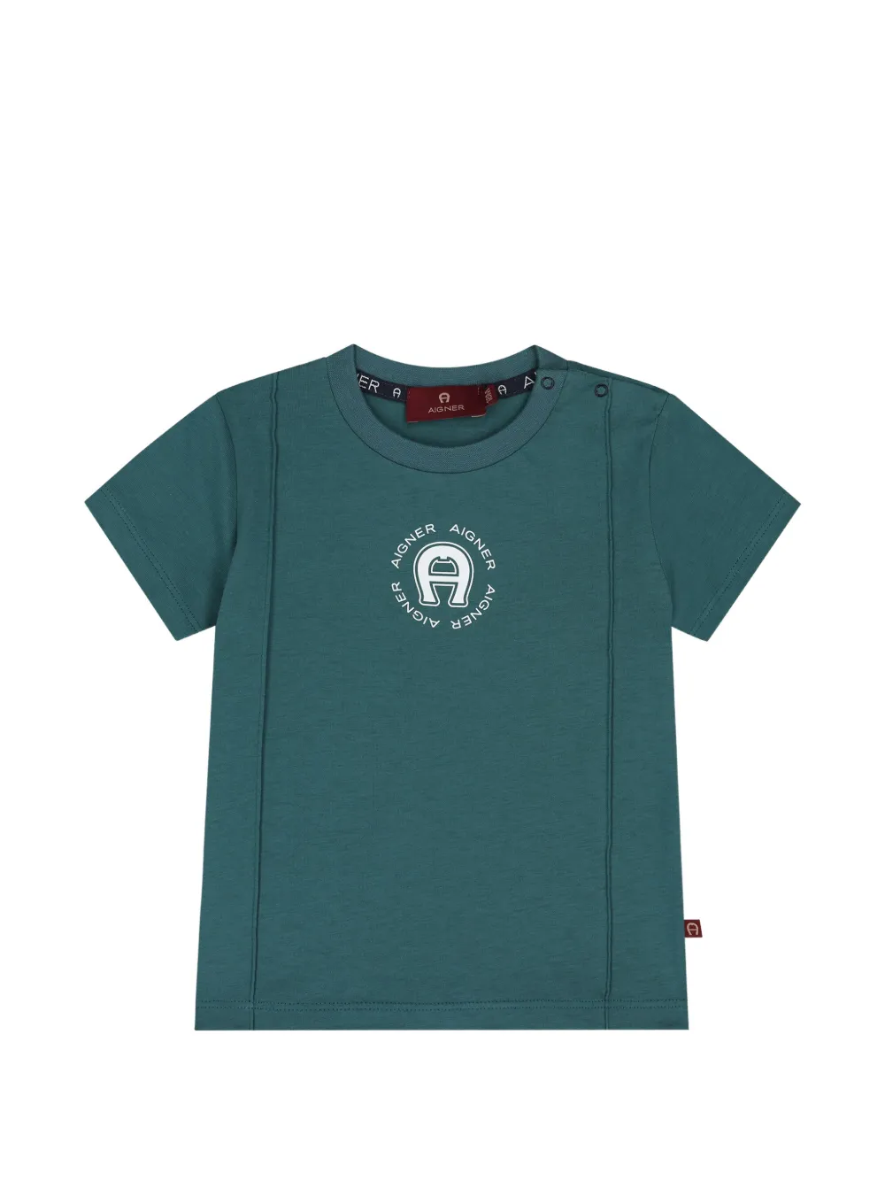 Aigner Kids t-shirt à logo imprimé - Vert Aigner Kids t-shirt à logo imprimé - Vert