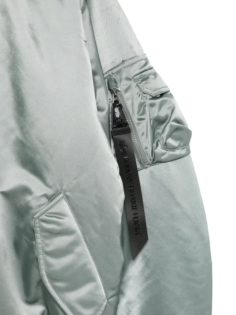 Alpha Industries Bomberjack met satijnen afwerking Blauw