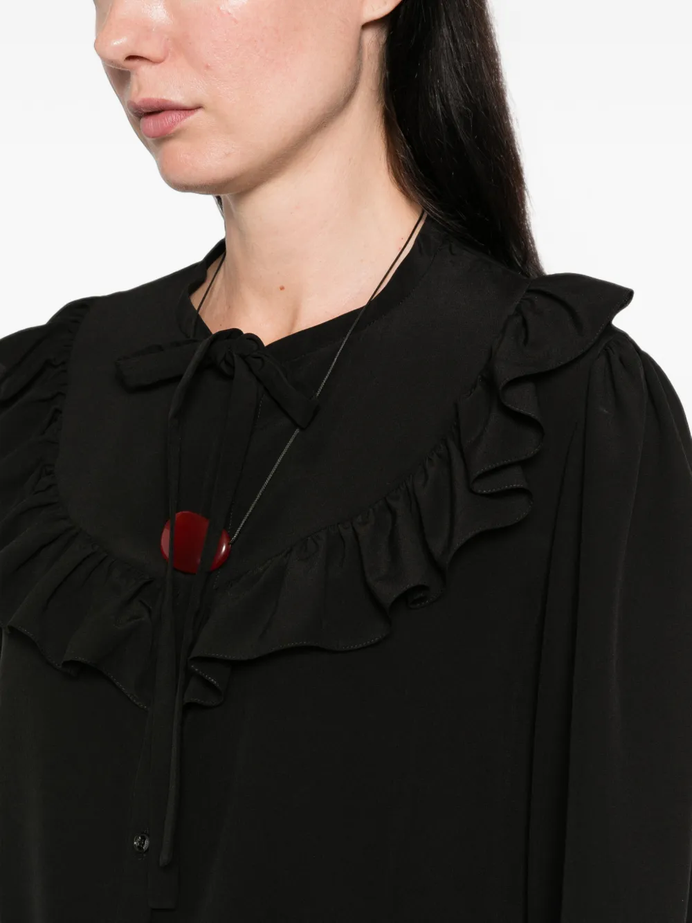 Chloé Blouse met ruches Zwart