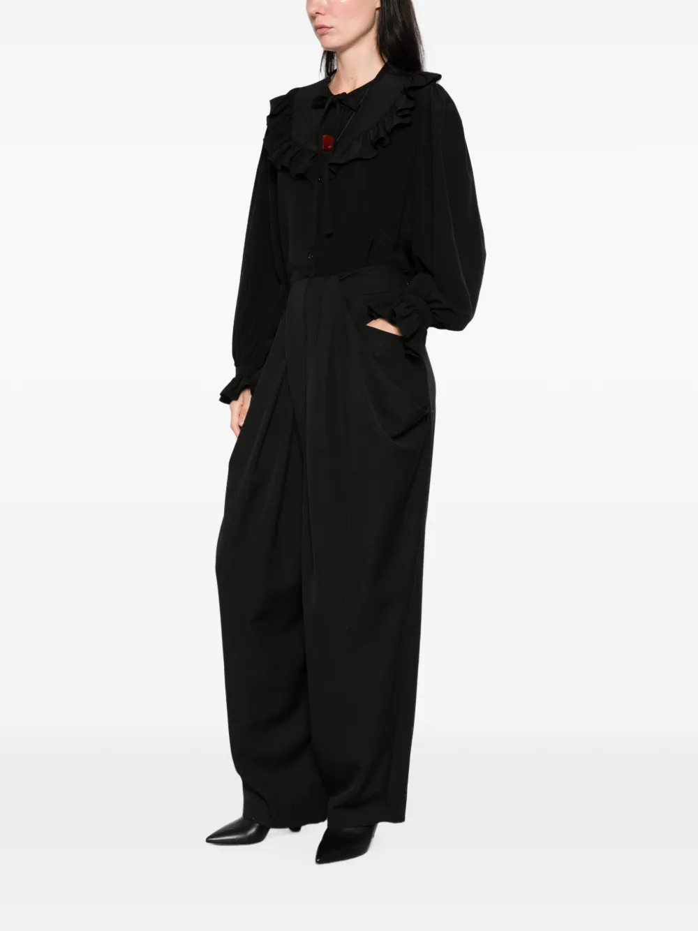 Chloé Blouse met ruches Zwart