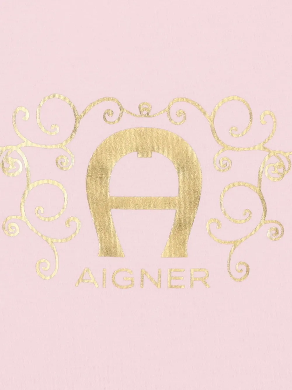 Aigner Kids Babynestje met ruches en logoprint Roze