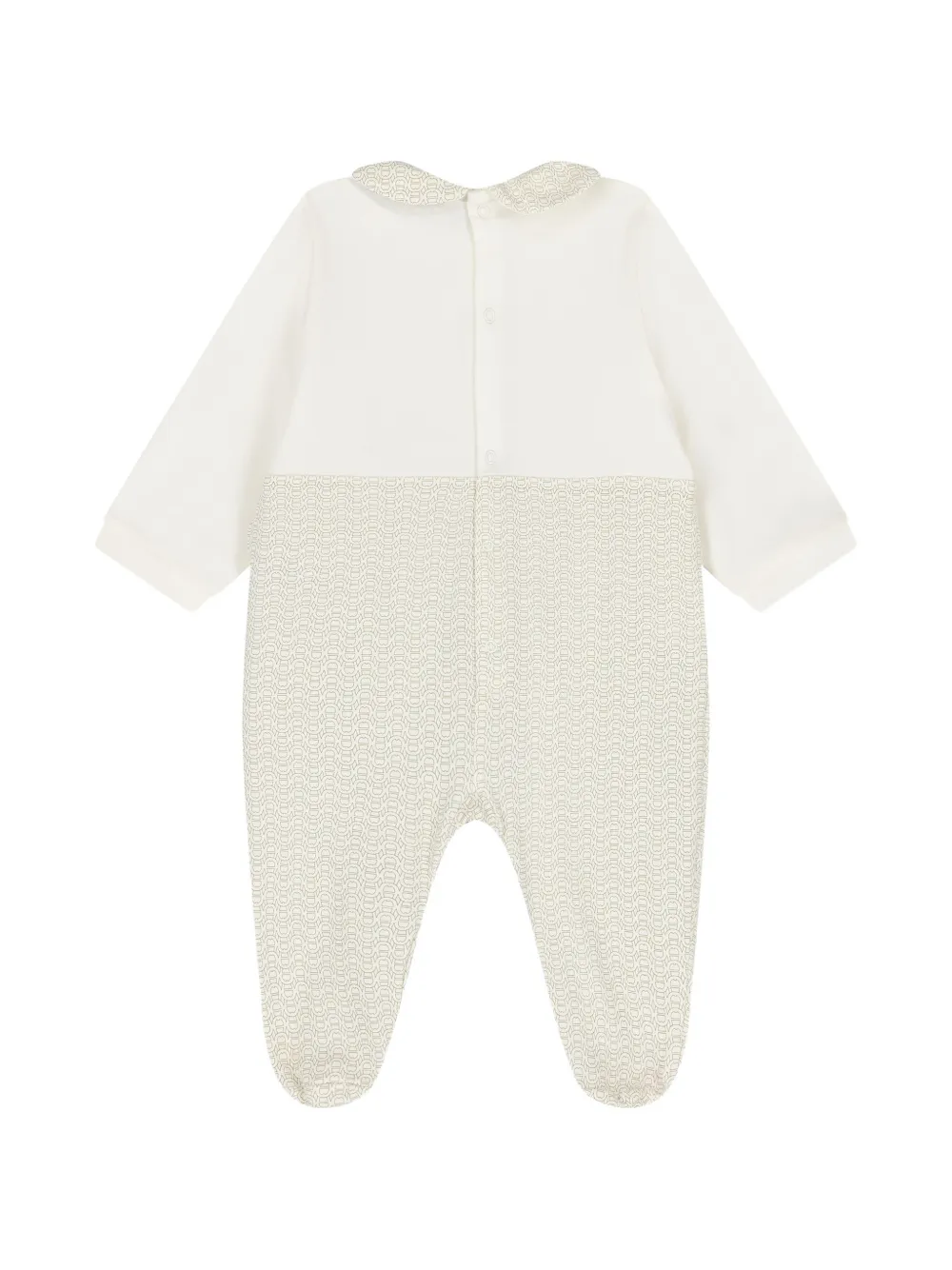 Aigner Kids Slaappakje met geborduurd logo en monogram-print Beige