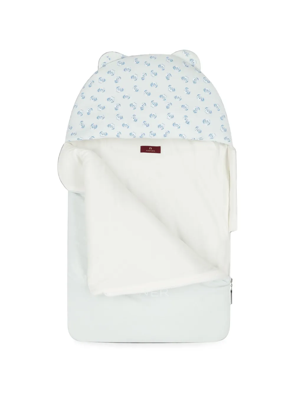 Aigner Kids Slaapzak met teddybeer-print Blauw