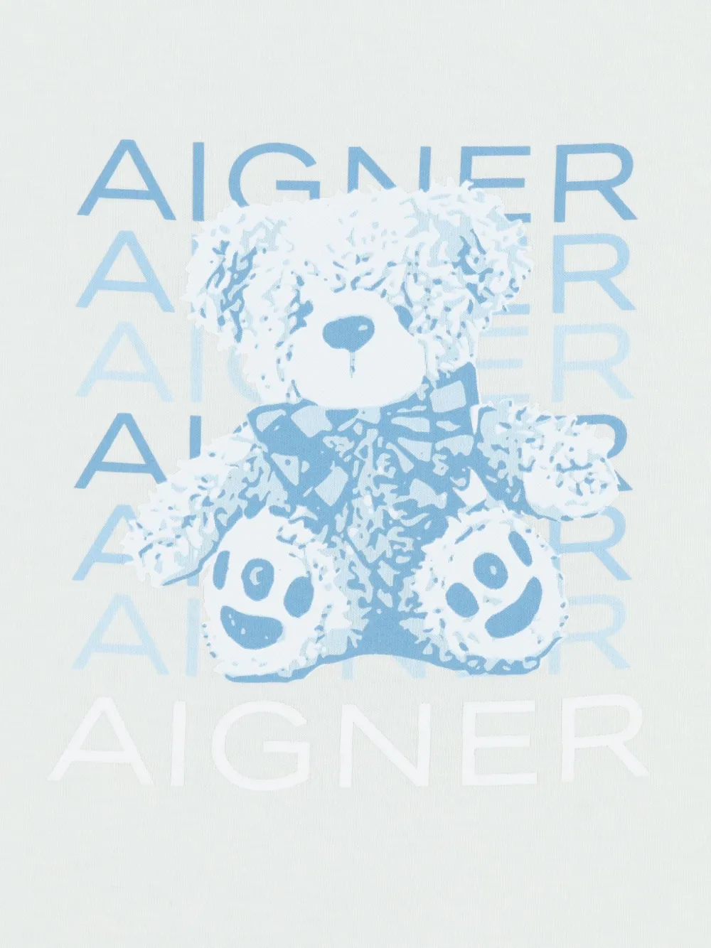 Aigner Kids Slaapzak met teddybeer-print Blauw