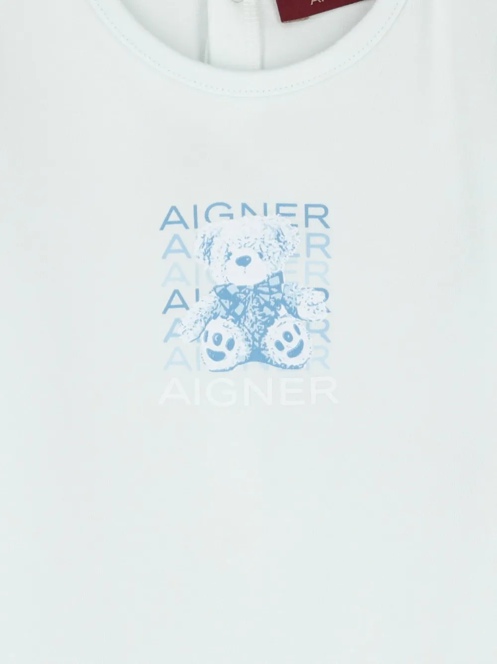 Aigner Kids Romper met teddybeerprint Blauw