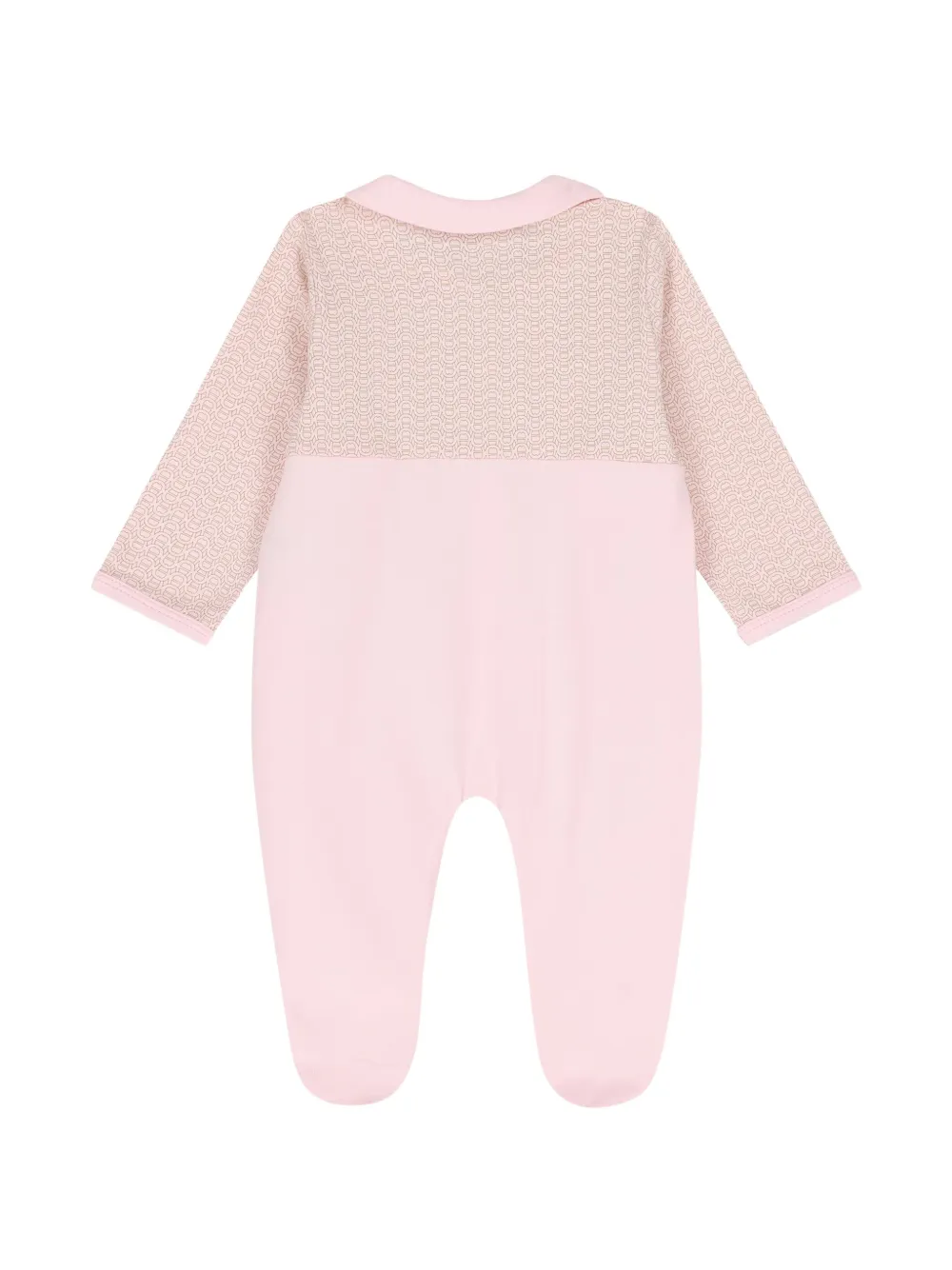 Aigner Kids Geplooide romper met monogramprint Roze