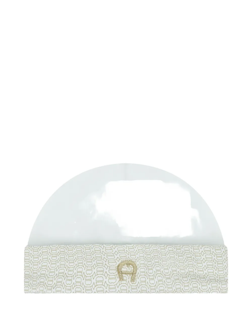 Aigner Kids Romper muts en slabbetje met monogramprint Blauw