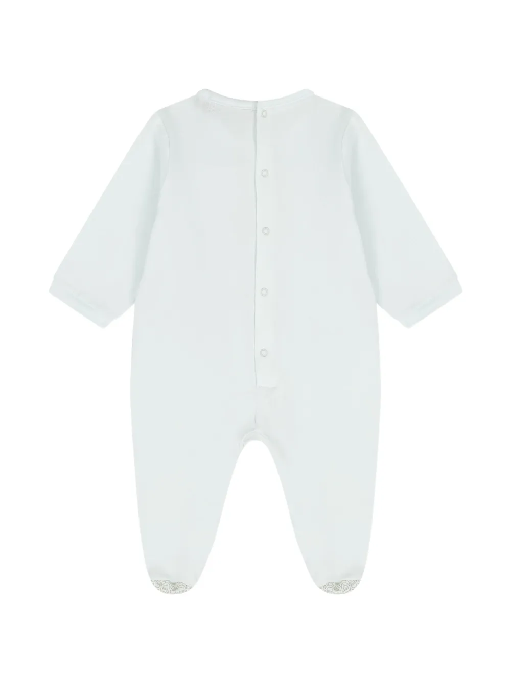 Aigner Kids Romper muts en slabbetje met monogramprint Blauw