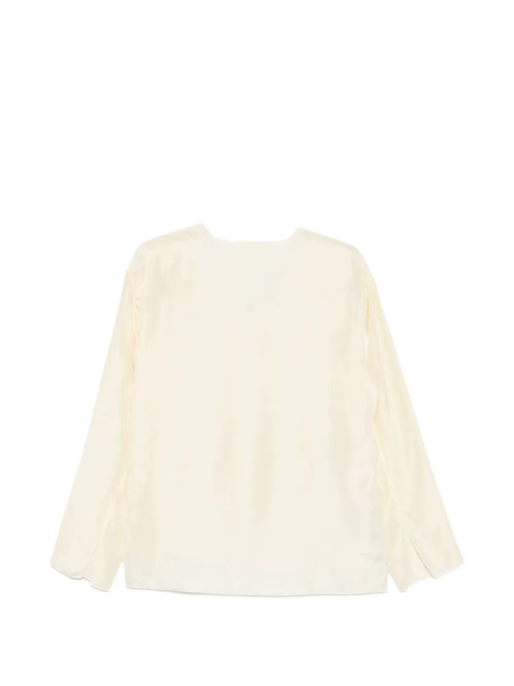 Barena Livietta blouse met V-hals en lange mouwen Beige