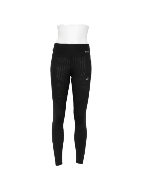 ASICS logo-detail textured-panel leggings