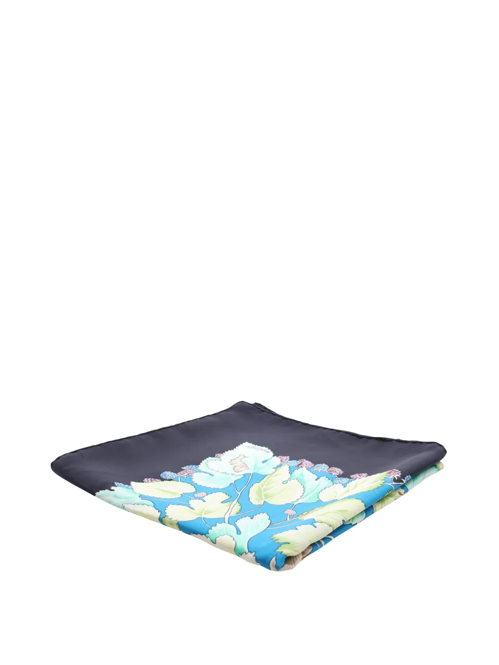 Hermès Pre-Owned Foulard L Arbre de Soie 90 in seta XX secolo - Nero