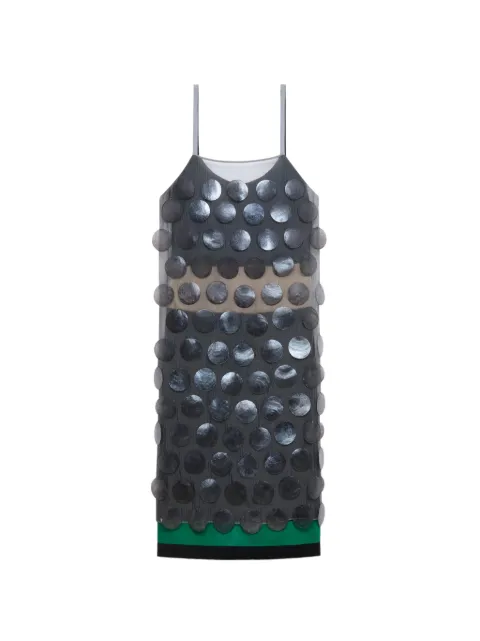 Marni vestido largo con madreperla